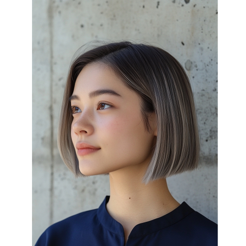 ハイライト＋透明感カラー＋似合わせカット　