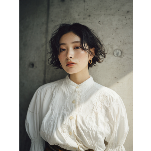 ダメージレスパーマ+似合わせカット　