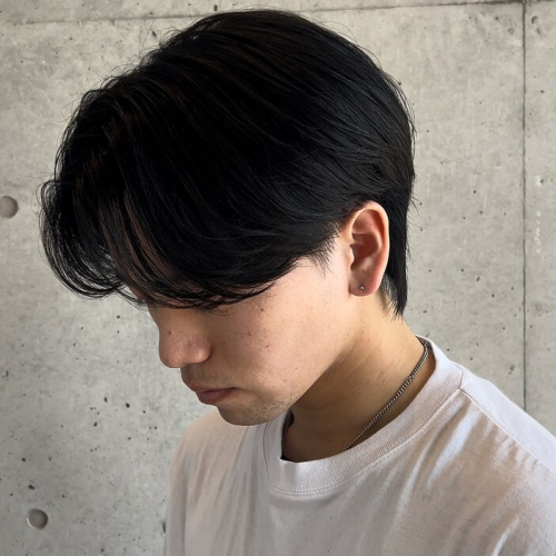 カット+パーマ落とし